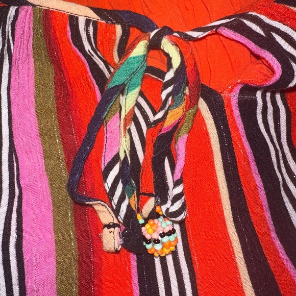 Farm Rio Anthropologie Rainbow Shimmer Maxi Dress S - Picture 7 of 8